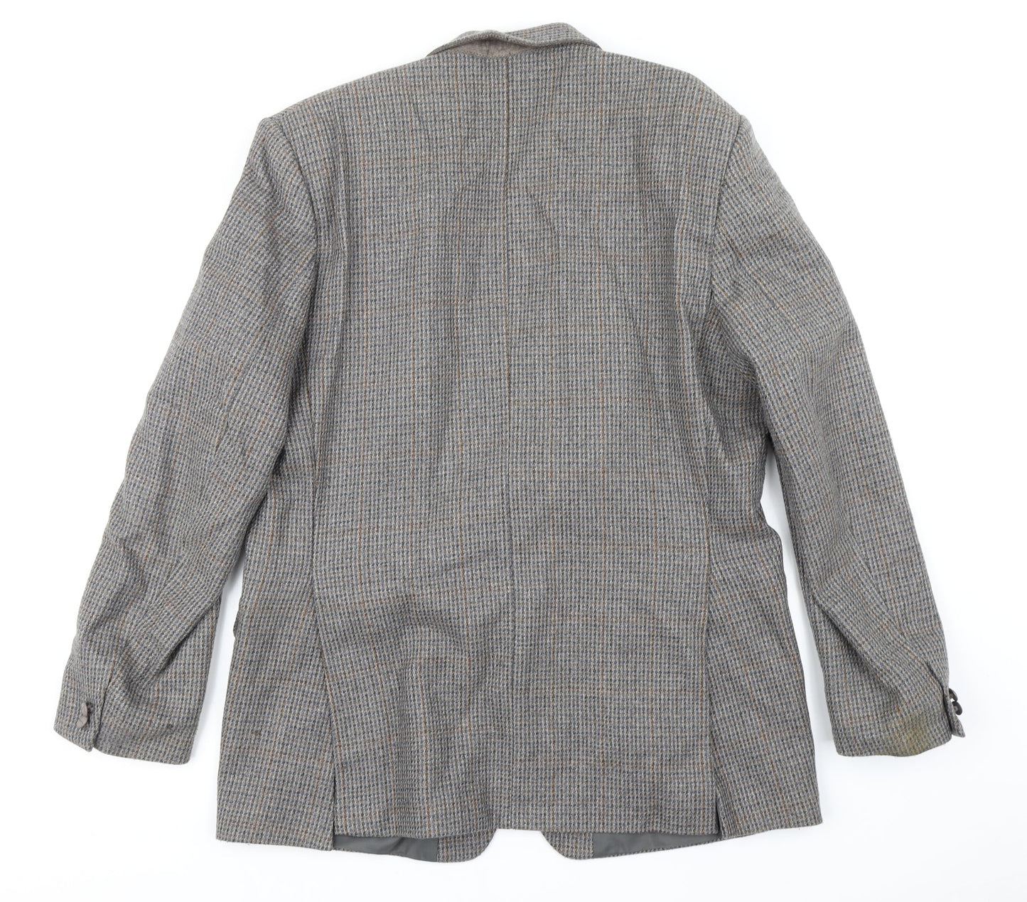 Preworn Mens Grey Houndstooth  Jacket Suit Jacket