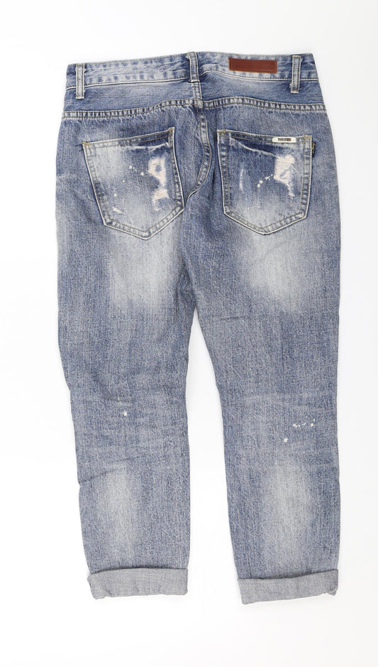 Hong Jin Chun Mens Blue  Denim Cropped Jeans Size 27 in L22 in