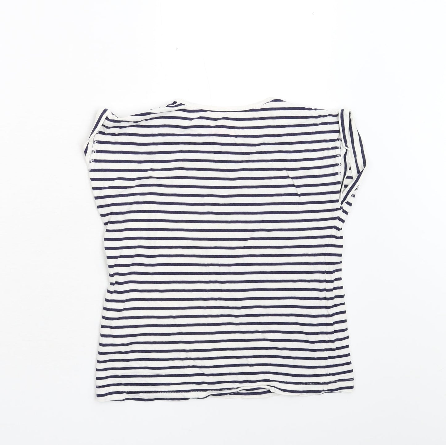 Matalan Girls Multicoloured Striped  Basic T-Shirt Size 10-11 Years
