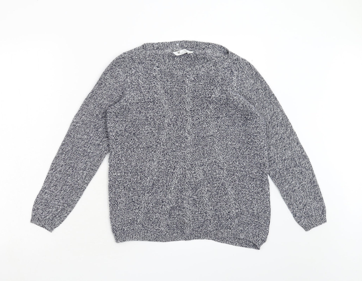 BHS Womens Blue  Knit Pullover Jumper Size 10