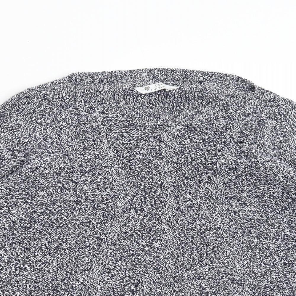 BHS Womens Blue  Knit Pullover Jumper Size 10