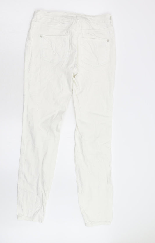 NEXT Womens White   Straight Jeans Size 10 L30 in