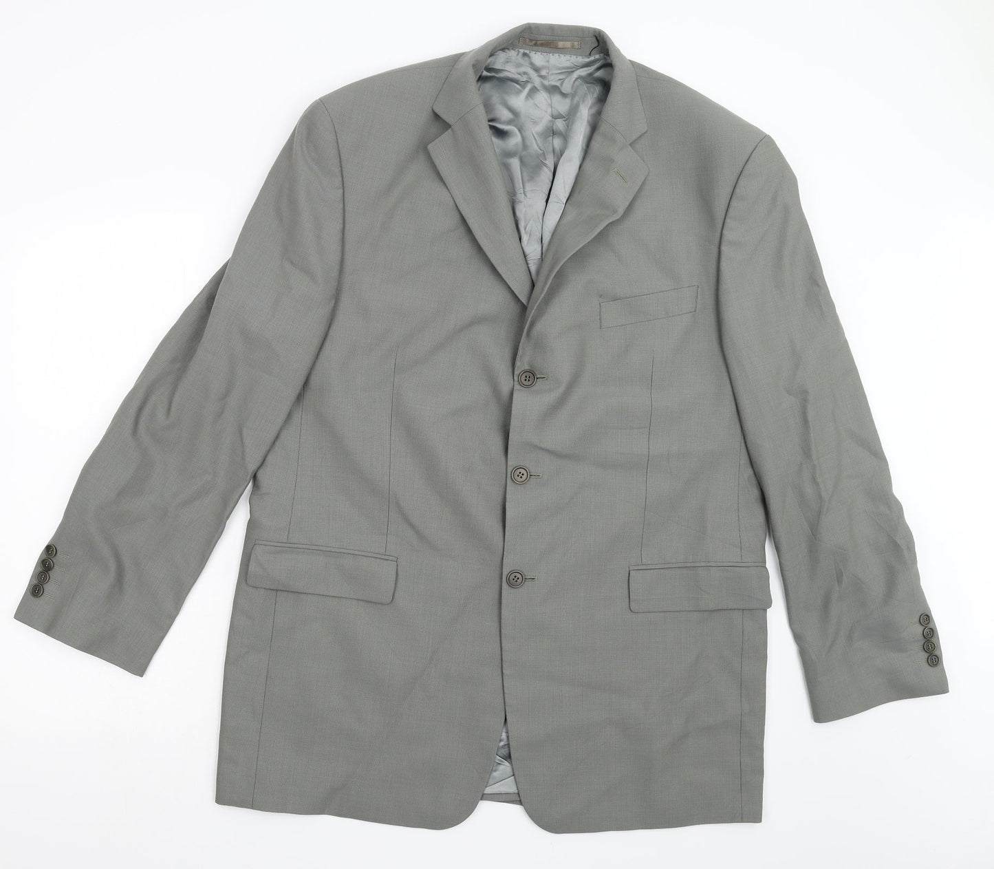 M&S Mens Grey   Jacket Suit Jacket Size 44