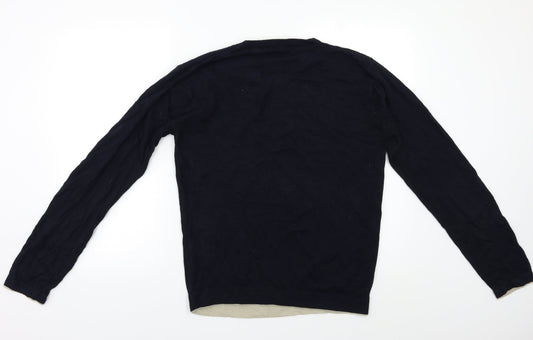 Prew Mens Black   Pullover Jumper Size S