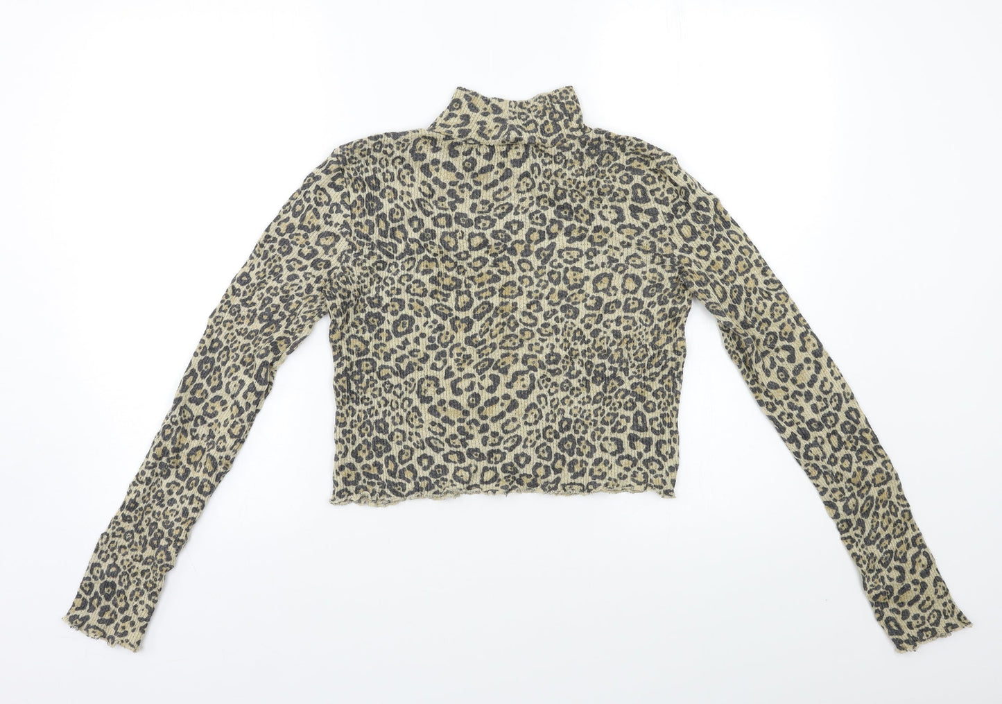 Preworn Womens Beige Animal Print  Pullover Jumper Size S