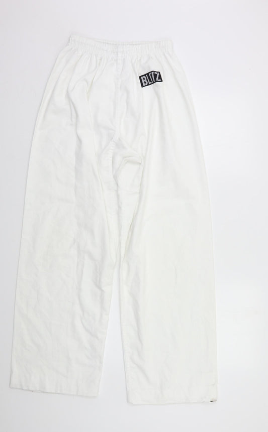 Preworn Womens White   Sweatpants Trousers Size M L29 in
