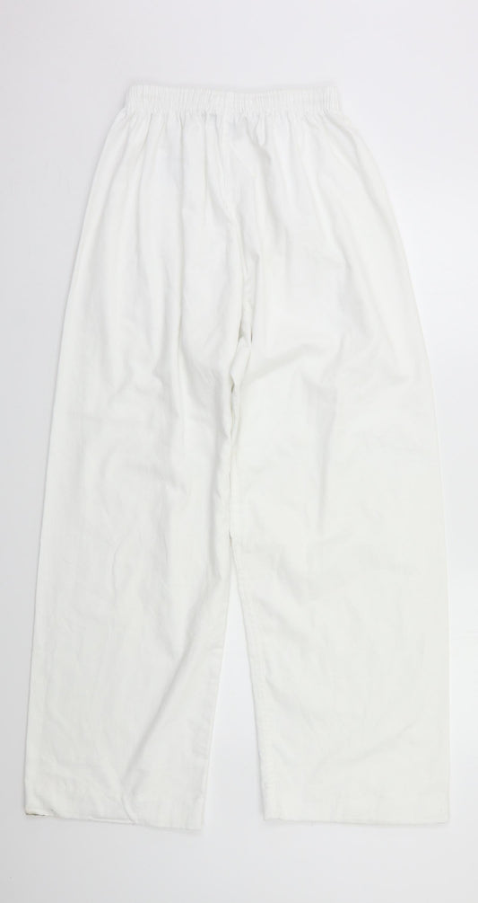Preworn Womens White   Sweatpants Trousers Size M L29 in