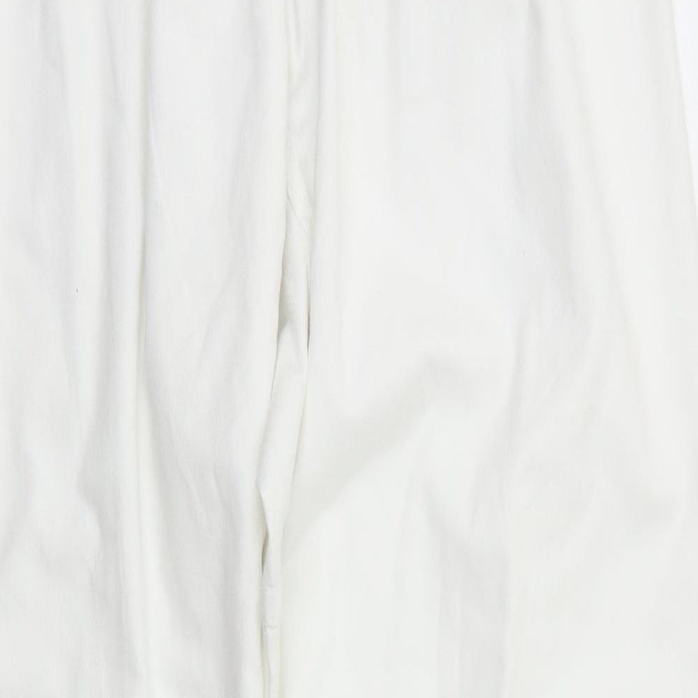Preworn Womens White   Sweatpants Trousers Size M L29 in