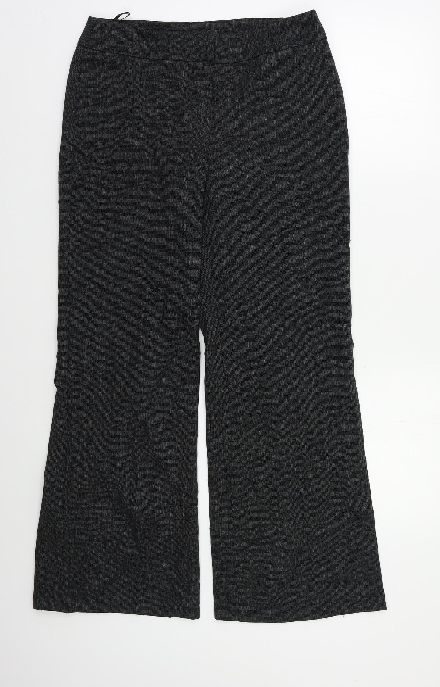 Wallis Womens Grey   Dress Pants Trousers Size 10 L27 in