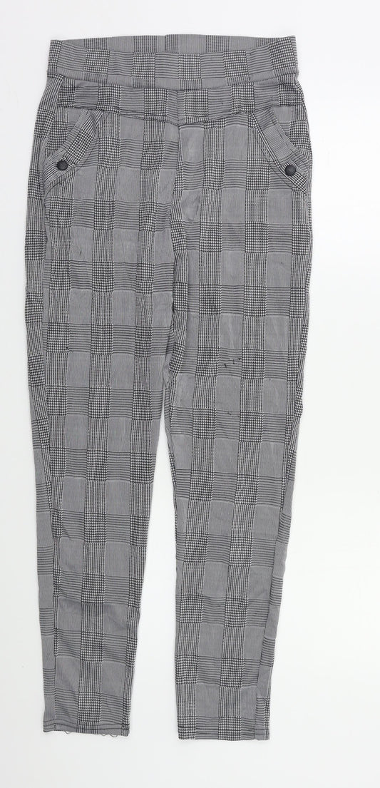 Preworn Womens Grey Check  Trousers  Size S L27 in