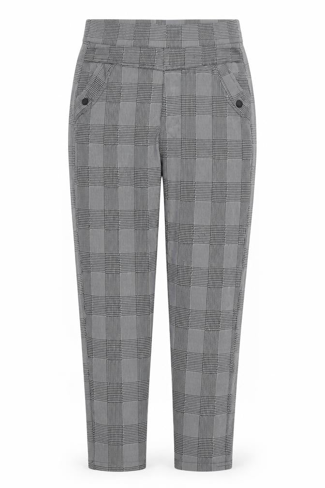 Preworn Womens Grey Check  Trousers  Size S L27 in