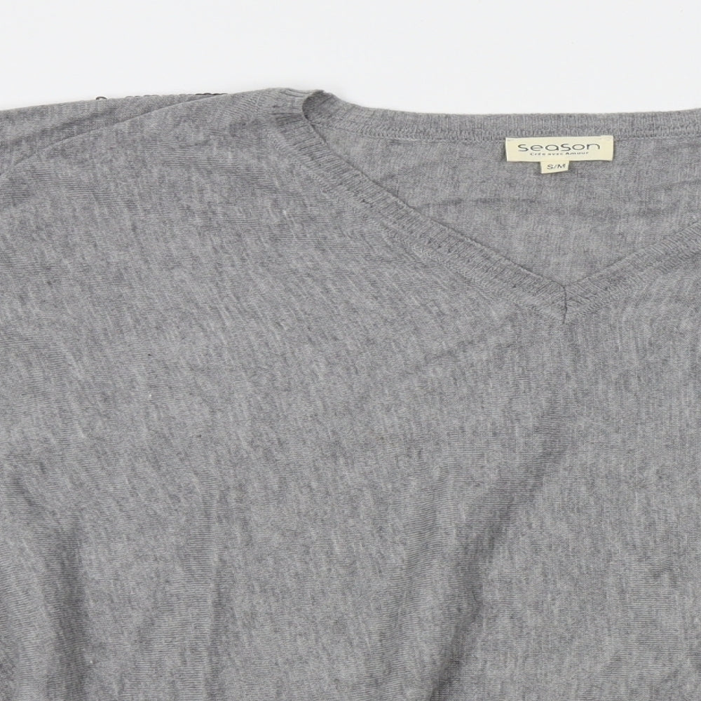 Season Womens Grey   Basic T-Shirt Size S