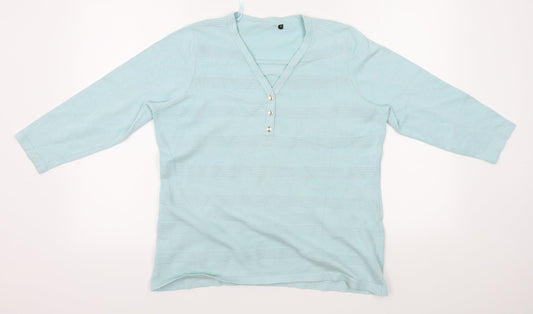 Preworn Womens Blue   Basic T-Shirt Size S