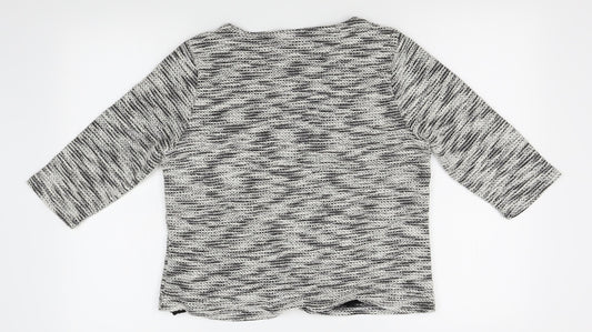 tigi Womens Grey Striped  Pullover Jumper Size 10