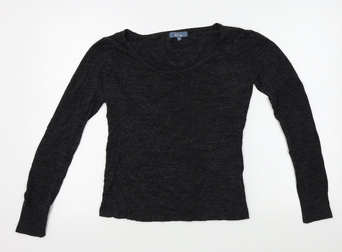 E-vie Womens Grey   Pullover Jumper Size 12
