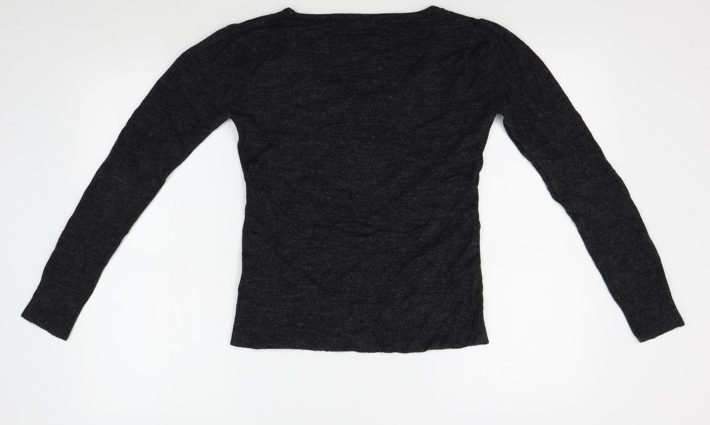 E-vie Womens Grey   Pullover Jumper Size 12