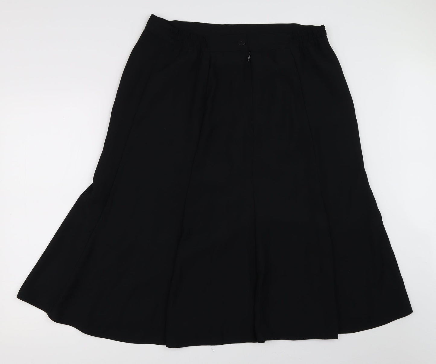 ELVI Womens Black   A-Line Skirt Size 34 in