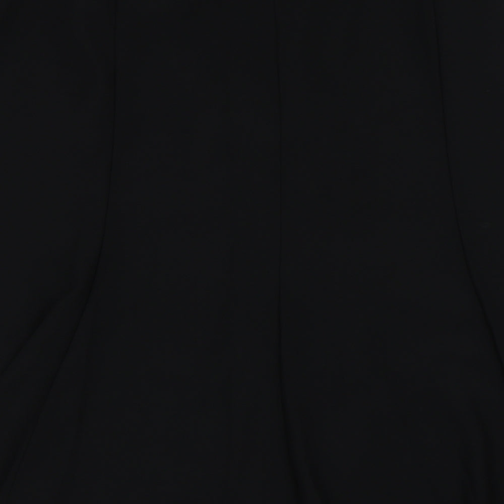 ELVI Womens Black   A-Line Skirt Size 34 in