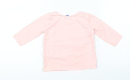 Peppa Pige Girls Pink   Basic T-Shirt Size 3-6 Months  - Peppa Pige