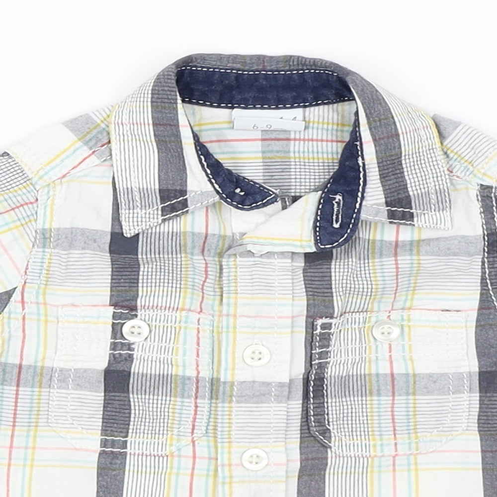 Mini Club Boys Multicoloured Check  Basic Button-Up Size 6-9 Months