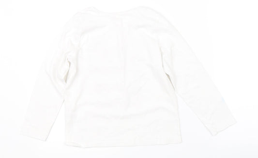 Studio Girls White   Basic T-Shirt Size 7-8 Years  - dance