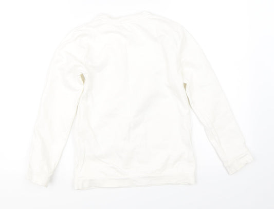 Pep & Co Girls White   Pullover Sweatshirt Size 10-11 Years  - unicorn