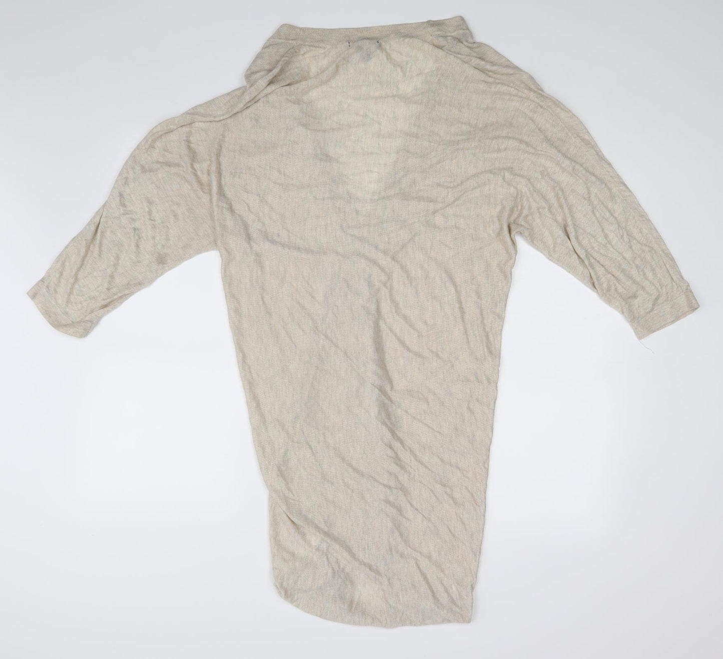 H&M Womens Beige   Wrap Blouse Size 10