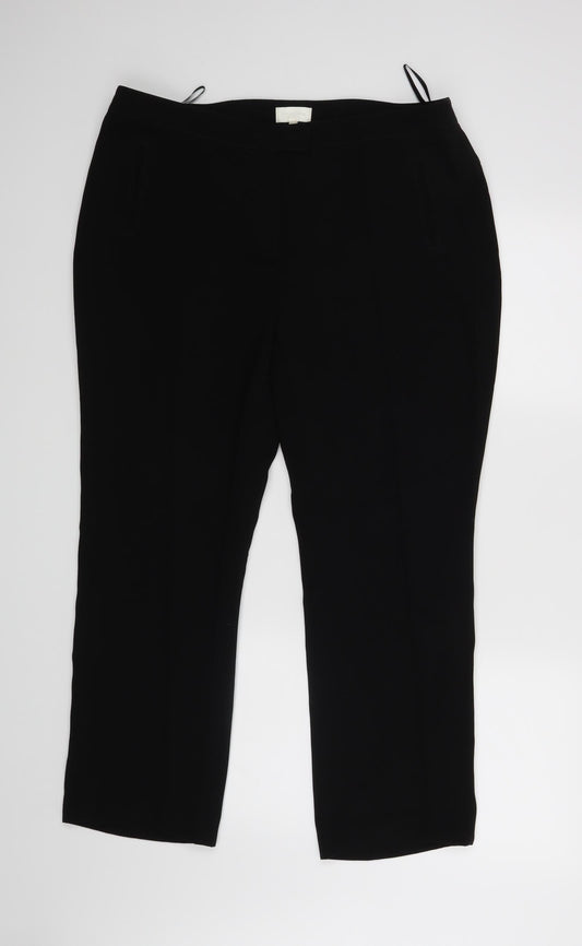 Ronit Zilkha Womens Black   Dress Pants Trousers Size 16 L25 in