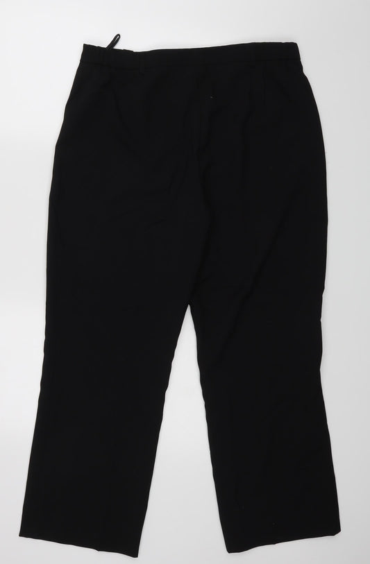 Classics Womens Black   Dress Pants Trousers Size 16 L25 in