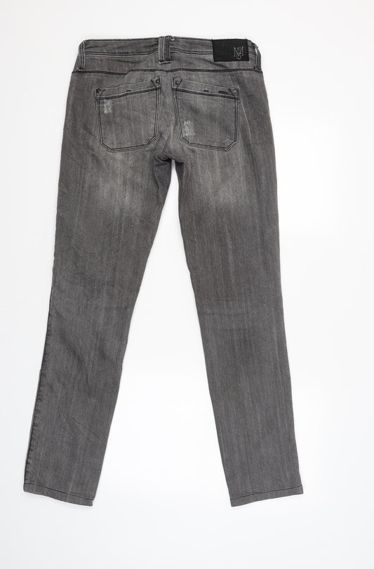 Bianca Womens Grey   Straight Jeans Size 36 L31 in