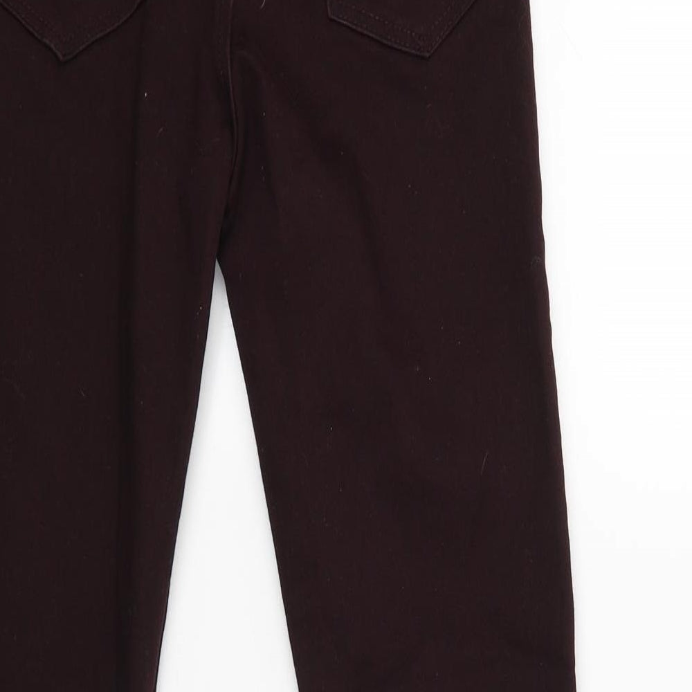 H&M Womens Red   Capri Trousers Size 8 L25 in