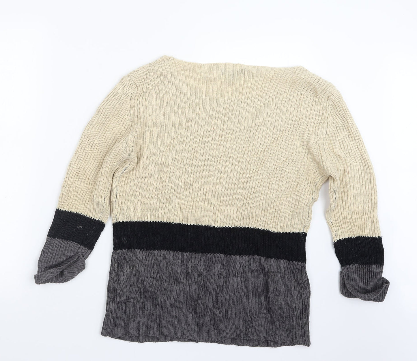 Originals Womens Beige  Knit Pullover Jumper Size 16