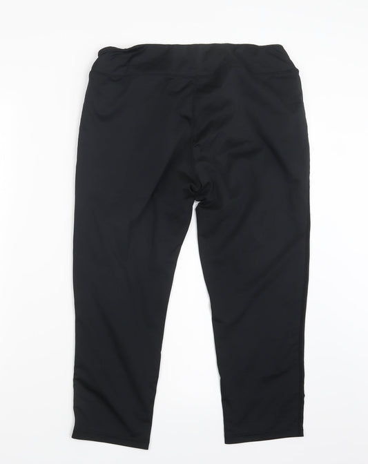 Preworn Womens Black   Capri Leggings Size XL L21 in