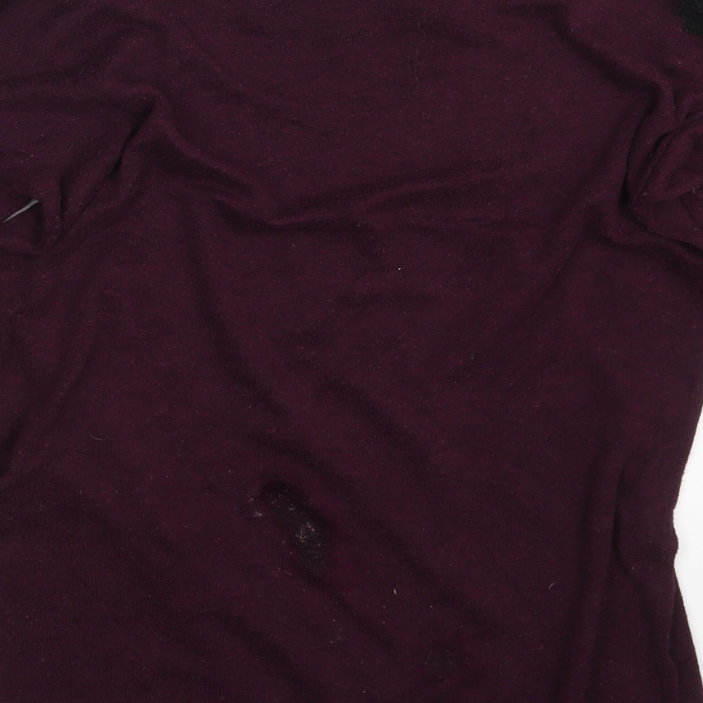 Papaya Womens Purple   Pullover Jumper Size 8