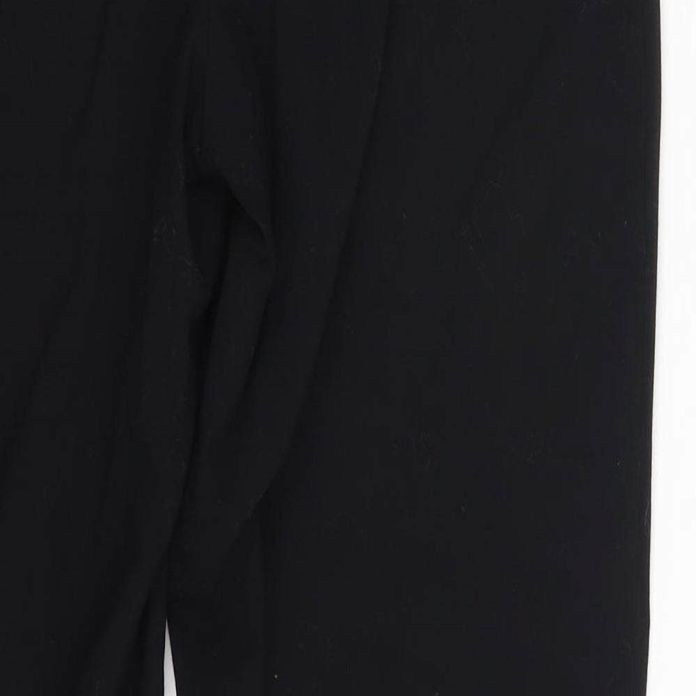 M&S Womens Black   Trousers  Size 10 L26 in