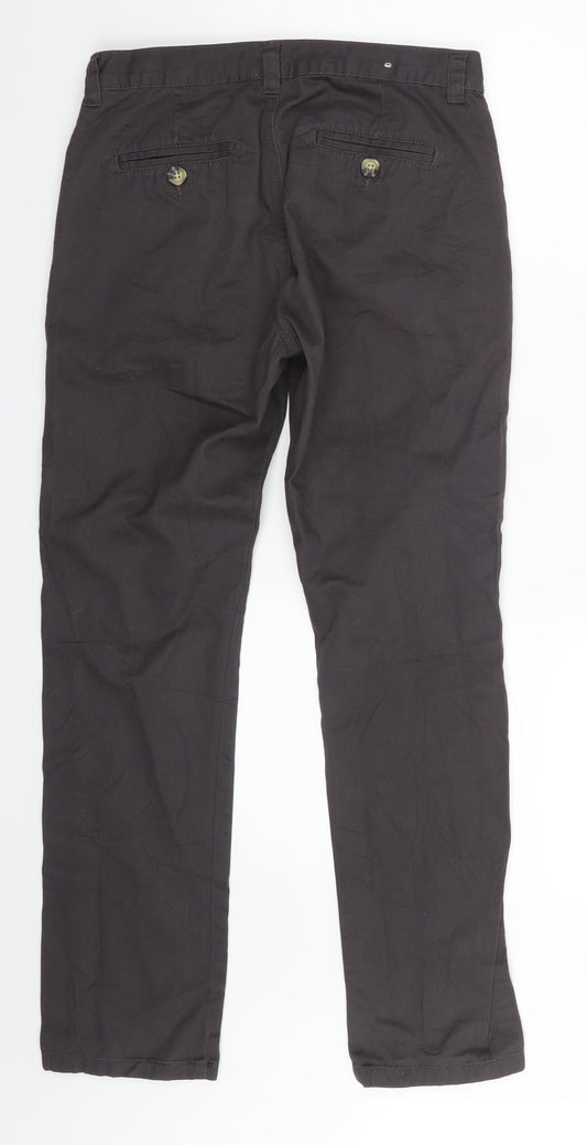 Denim & Co. Mens Purple   Chino Trousers Size 28 in L30 in