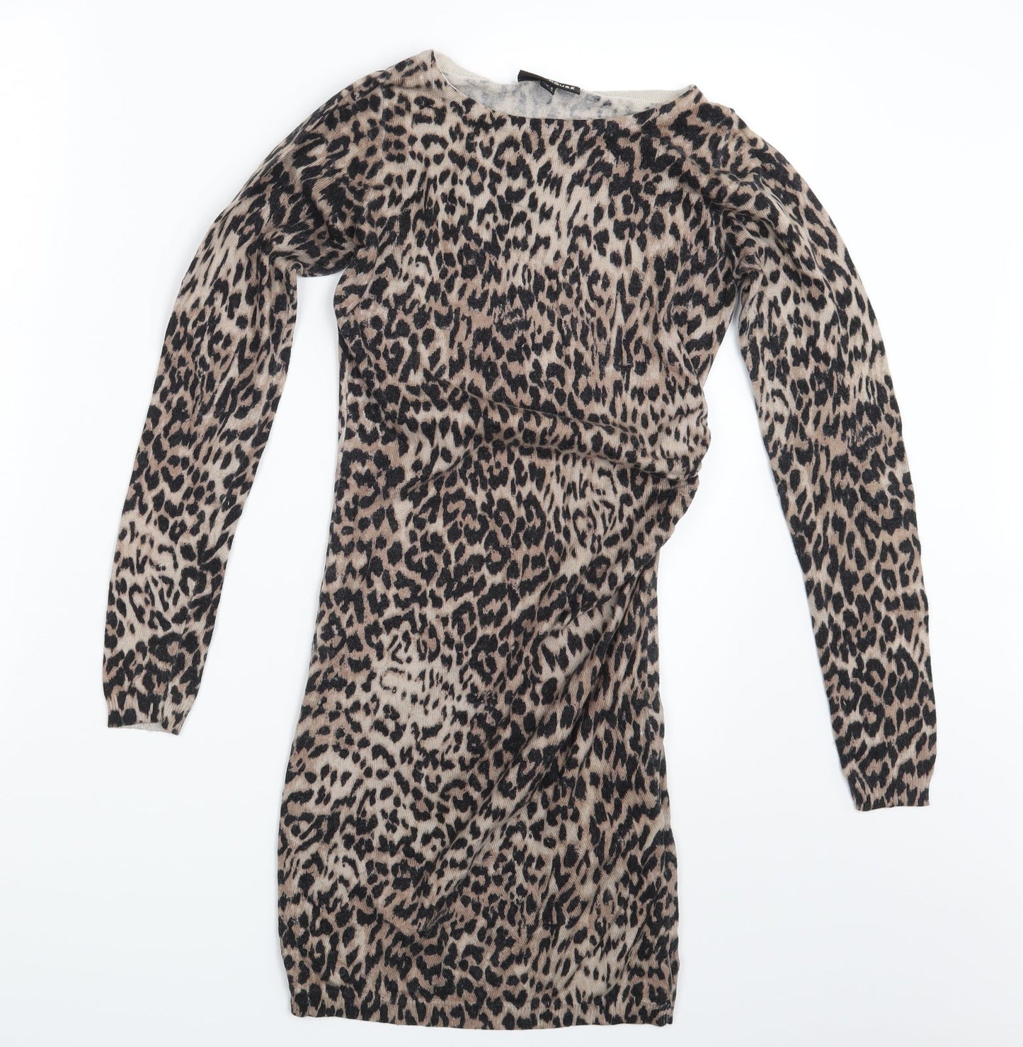 Warehouse Womens Multicoloured Camouflage  Pencil Dress  Size 6
