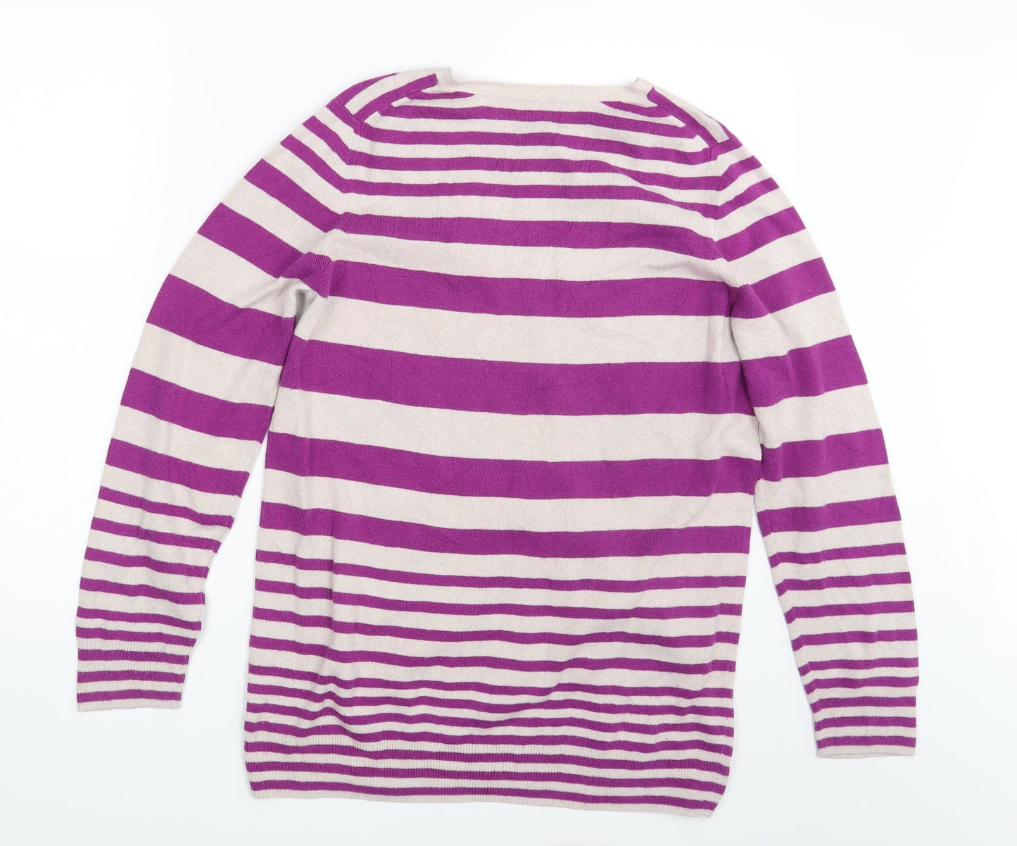 Preworn Womens Multicoloured Striped  Pullover Jumper One Size