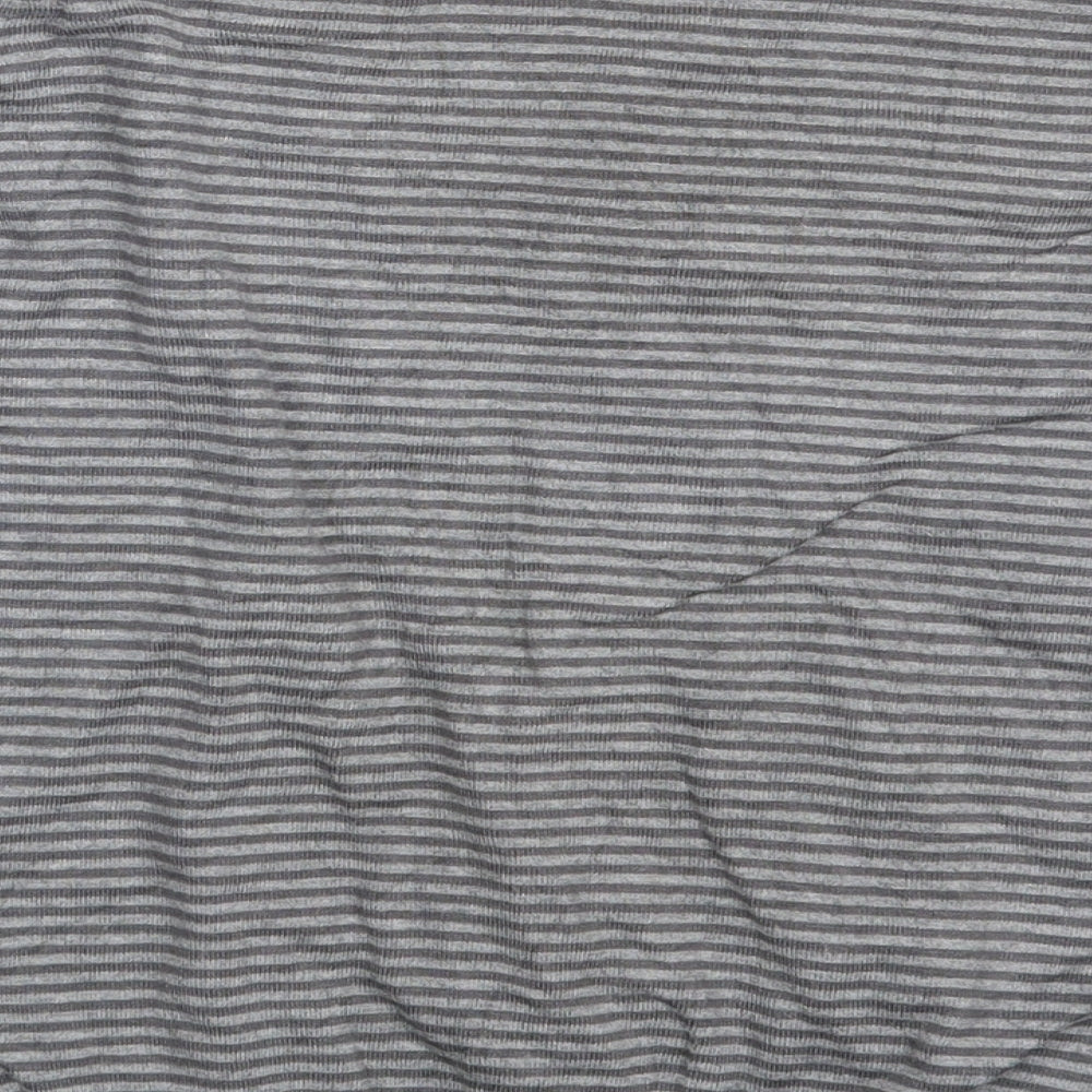 M&S Womens Grey Striped  Pullover Jumper Size 12