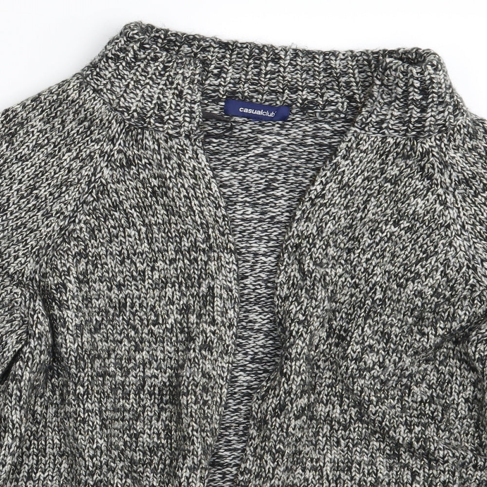 Casual Club Womens Grey   Full Zip Jumper One Size
