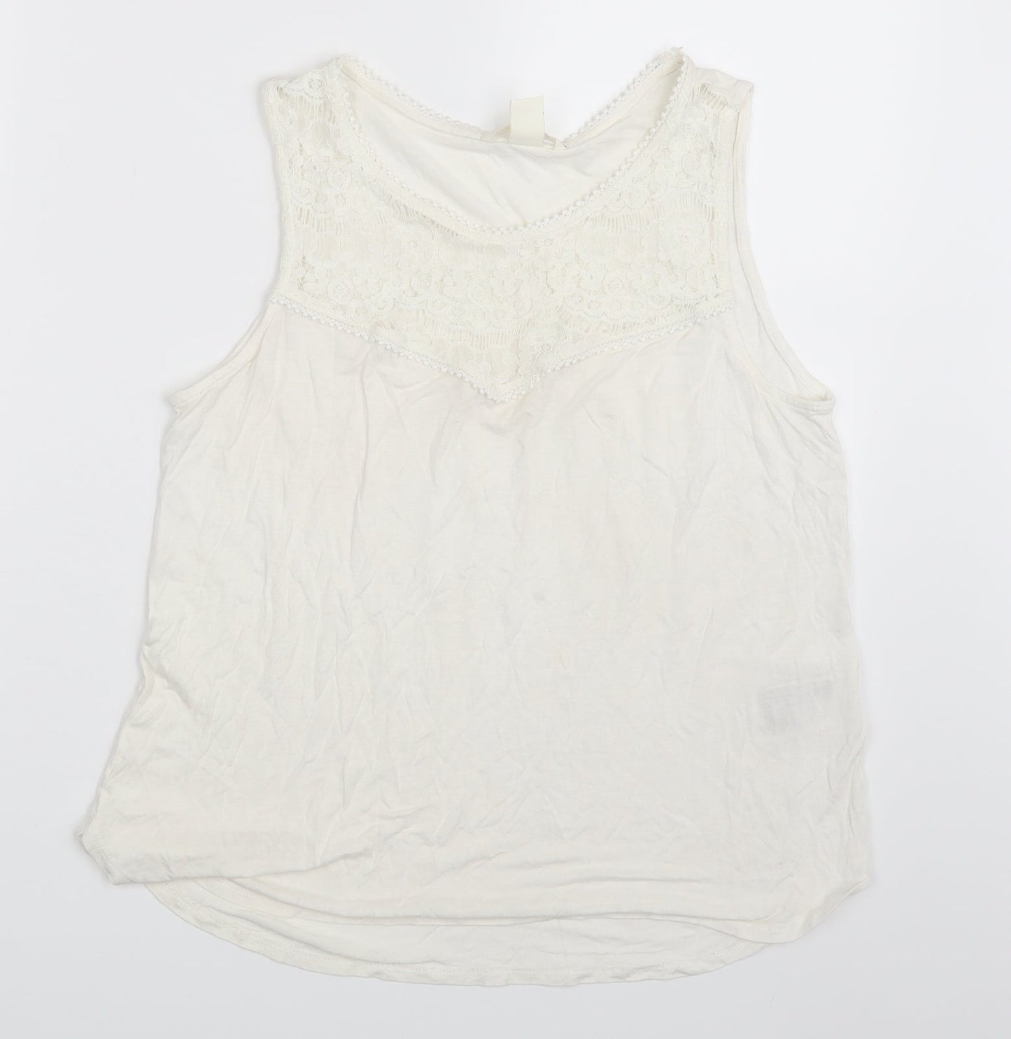 H&M Womens Ivory   Camisole Blouse Size M