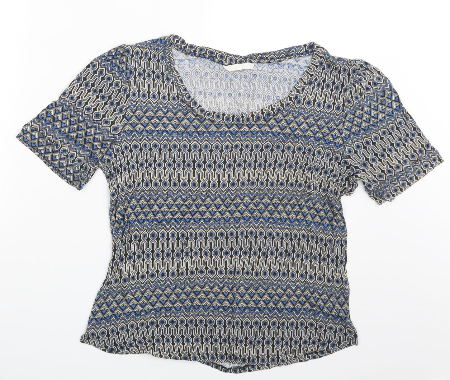 H&M Womens Multicoloured Herringbone  Basic T-Shirt One Size