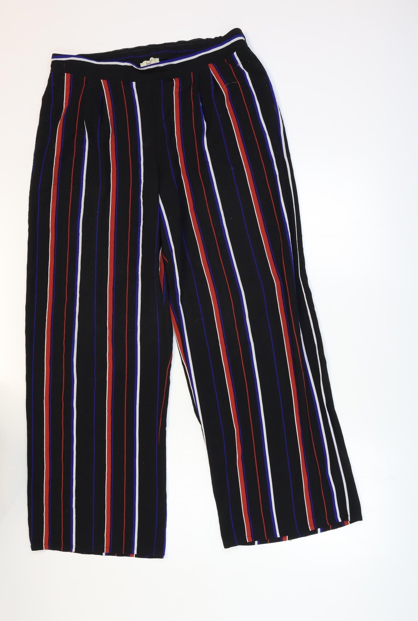 Papaya Womens Blue Striped  Windbreaker Trousers Size 12 L30 in