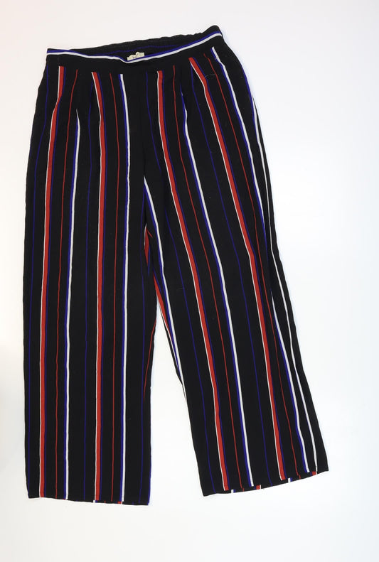 Papaya Womens Blue Striped  Windbreaker Trousers Size 12 L30 in