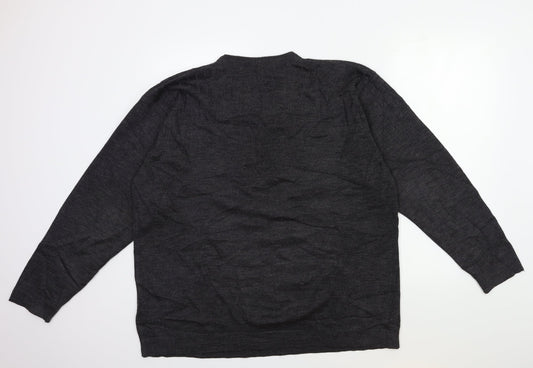 Freeport Mens Green  Knit Pullover Jumper Size L
