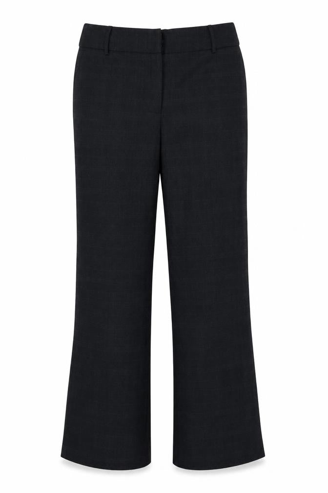 Papaya Womens Black Check  Trousers  Size 14 L30 in