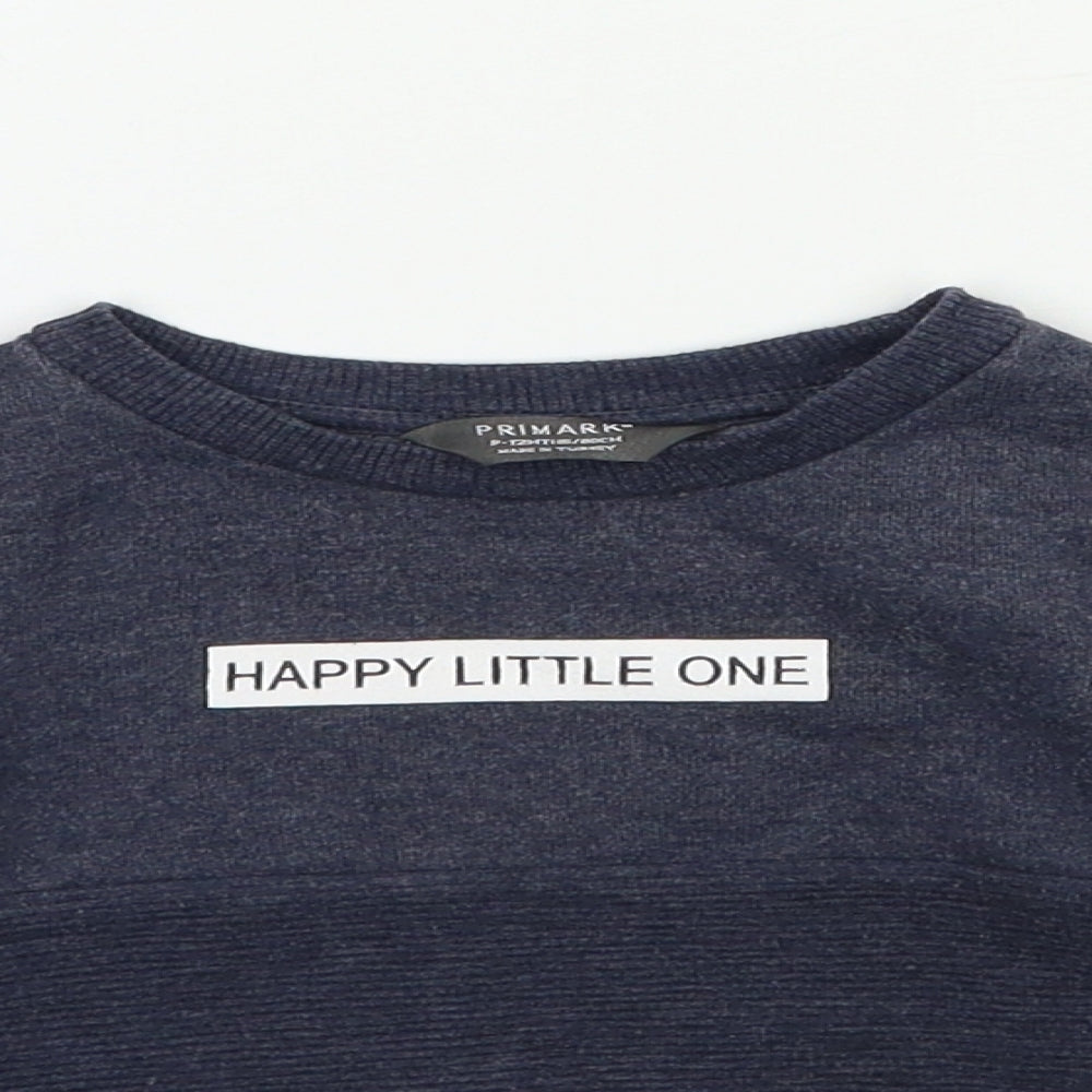 Primark Boys Grey   Pullover Sweatshirt Size 9-10 Years