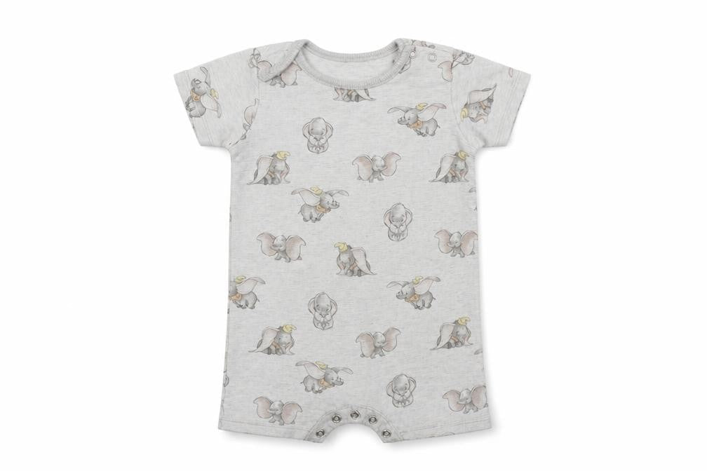 Disney Baby Baby Grey Colourblock  Babygrow One-Piece Size 12-18 Months  - Disney Dumbo