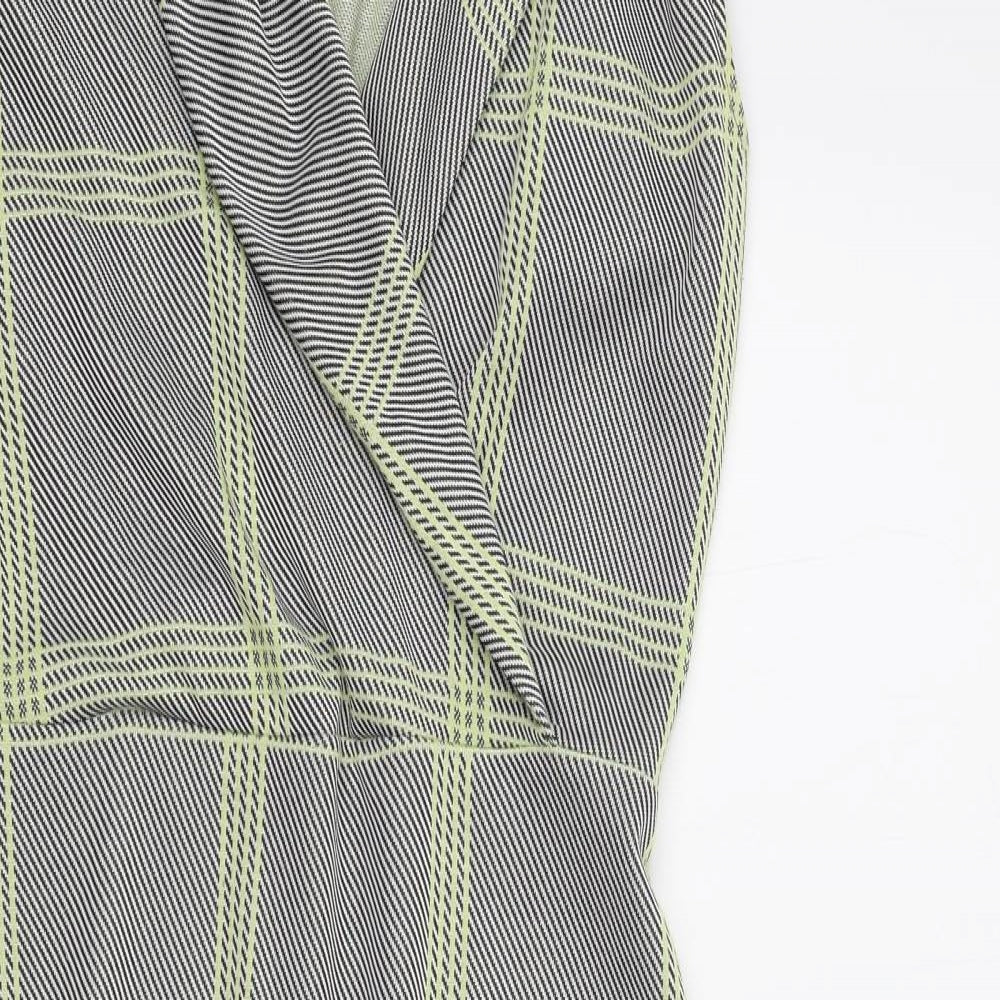 Pink Boutique Womens Black Geometric  A-Line  Size M