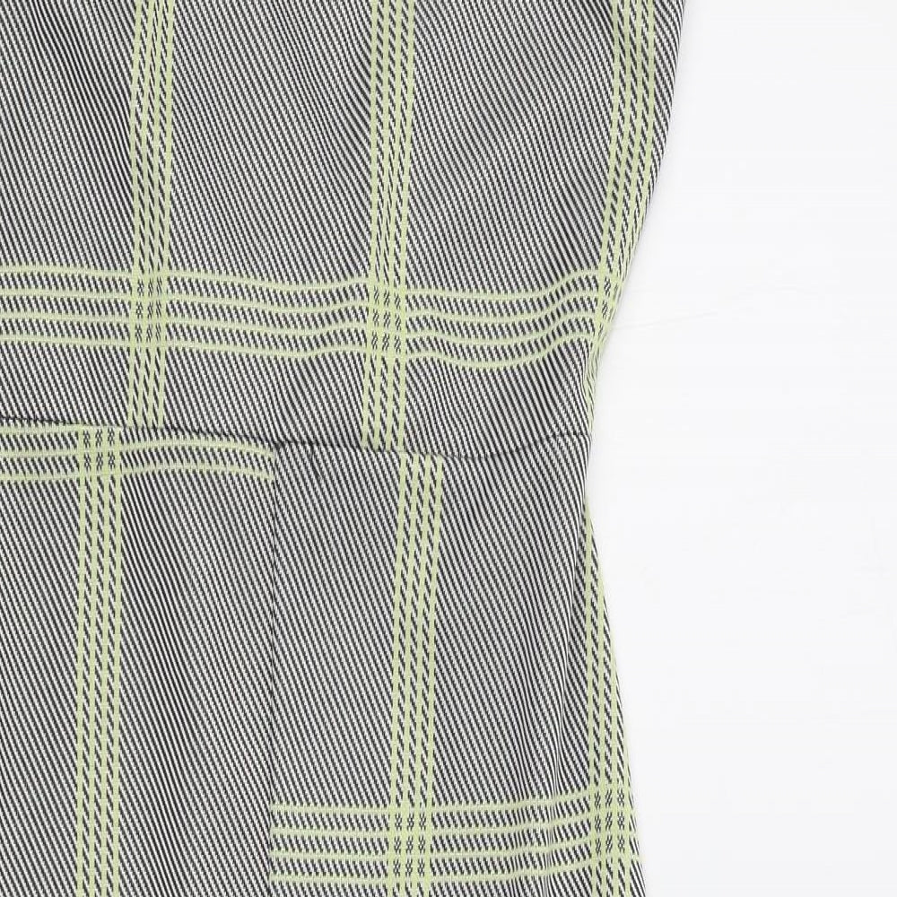 Pink Boutique Womens Black Geometric  A-Line  Size M